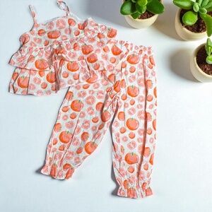 TRENDY NWT Doe a Deer Tomato Girl Aesthetic Two Piece Summer Outfit Size 4T
